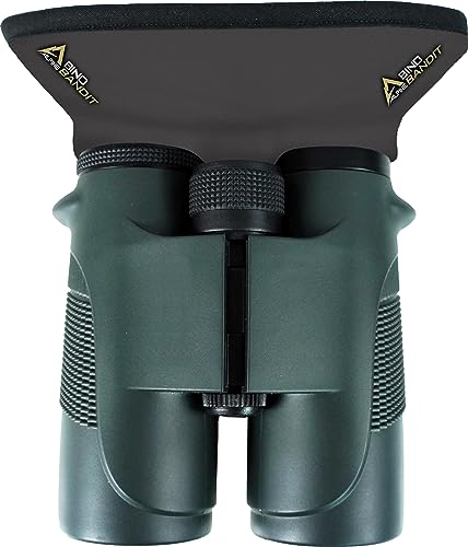 Image of Slicker Bino Bandit - Blocks Glare, Improves Visual Acuity and Reduces Eye Fatigue. FITS All Binoculars, Charcoal
