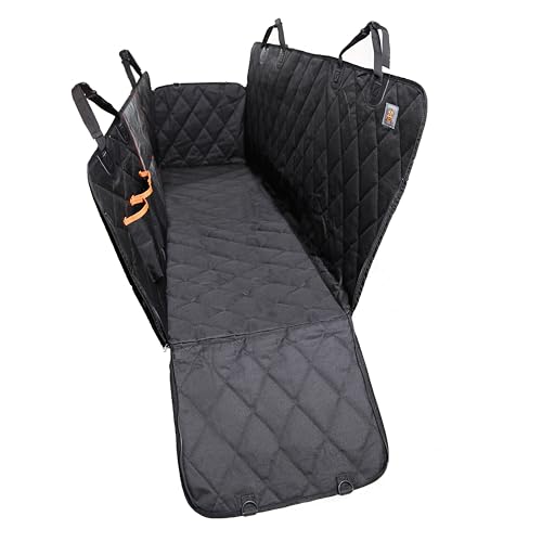 Funda impermeable para asiento de coche para perro, tela Oxford 600D, antideslizante, diseño de hamaca con accesorios para cinturón de seguridad para perros, ajuste universal para sedanes, SUV,