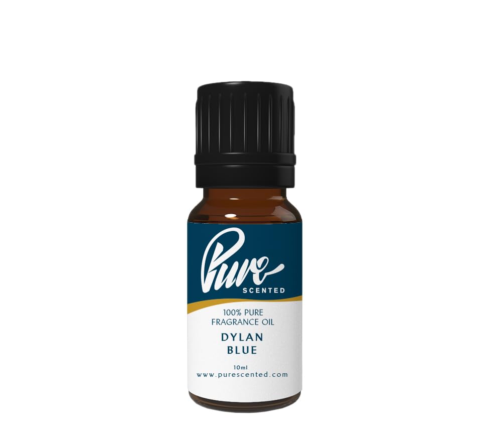 Pure Scented 10ml Fragrance Oils - 1 x 10ml Suitable for Candles, Soaps, Slime, Diffusers, Cosmetics, Wax Melts, Designer (Elan Blue)