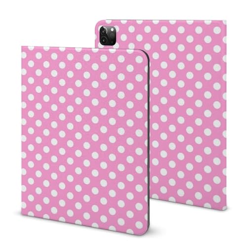 Étui iPad Pro 11 anti-rayures à pois roses pour ne plus perdre votre stylet