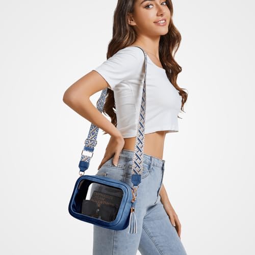 Image of Unilily Clear Bag for Stadium Events, Clear Purse Stadium Approved Crossbody Bag for Concerts Sports Festivals Events Women