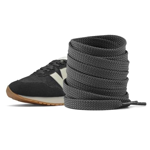 UamGlsob Cadarços planos para tênis de corrida New Balance, cordões esportivos de 5/16" (8 mm) de largura, cordas de substituição para tênis de caminhada casual (preto, 54"/140 cm)