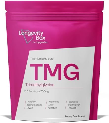 TMG 750mg – 120 Capsules | 99% Pure Trimethylglycine (Betaine) | ...