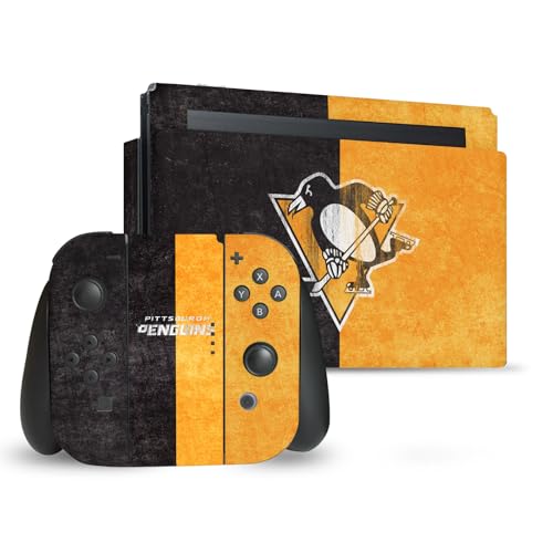 Autocollant de Jeu Nintendo Switch NHL Pittsburgh - Skin Vinyle pour Salon et Mode Portable