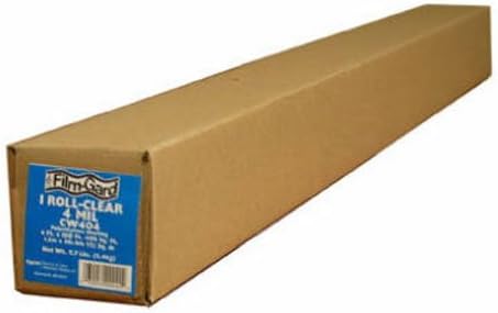 625954 Construction Plastic Sheeting 20' Width X 100' Length X 4 mil thick, Clear, 1 count