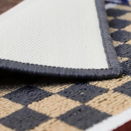 Status Contract Anti Slip Front Monsoon Doormat (38x58cm)| Living Room Rug for Entrance Door|Polypropylene Floor Mat for Home|Essential Small Rug for Office, Bedroom & Kitchen| (Grey), Rectangular