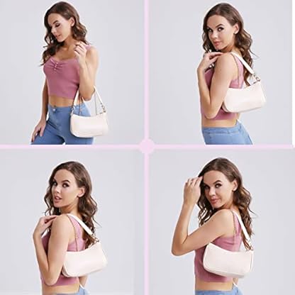 DOREAMALOE Shoulder Bag Retro Classic Purse Clutch Shoulder Tote HandBag with Zipper Closure for Women - Image 5