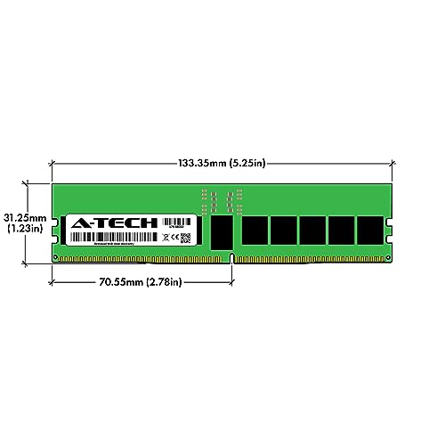 Image of A-Tech 64GB Kit (2x32GB) DDR5 4800MHz PC5-38400 ECC RDIMM 2Rx8 (EC8 10x4) Dual Rank 1.1V ECC Registered DIMM 288-Pin Server RAM Memory Upgrade Modules (A-Tech Enterprise Series)