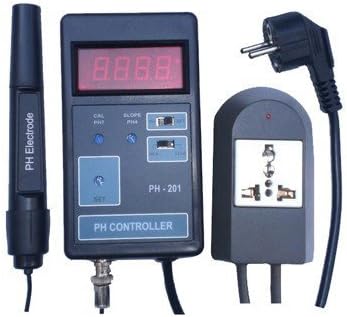 Gowe Digital LCD Display pH CO2 Controller Meter Aquarium Fish Tank 0.00~14.00PH Range + Switched Socket 220V-230V or 100-110V