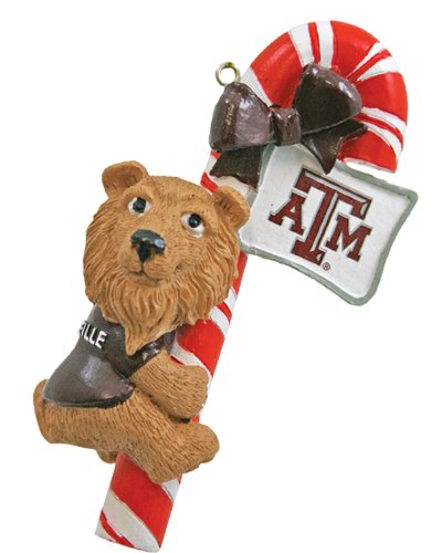NCAA Texas A&M Aggies Mascot Candy Cane Ornament