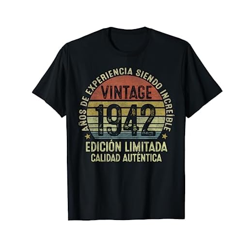 80 Años Cumpleaños Hombre Mujer Vintage 1942 Nacido En 1942 Camiseta
