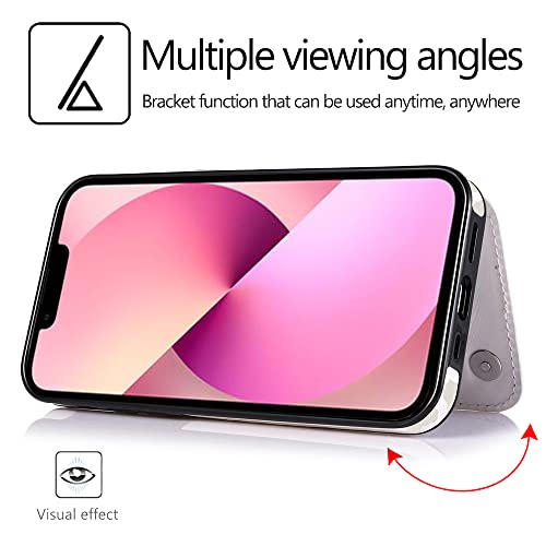 Ucolor Flip Leather Wallet Case Card Holder Compatible With Iphone 13 6.1 Iphone 14 6.1 Women And Girls With Card Holder Kickstand (Beige Leopard) #TOP6