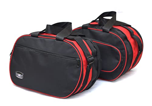 Bolsas internas para alforjas GREAT BIKERS GEAR para Multistrada 1200 desde 2015 1260 950 Rojo/Negro miniatura 3