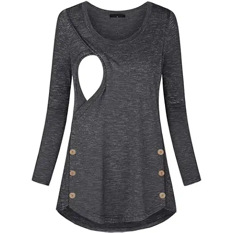connche Quinee Nursing Long Sleeve Tunic Cover