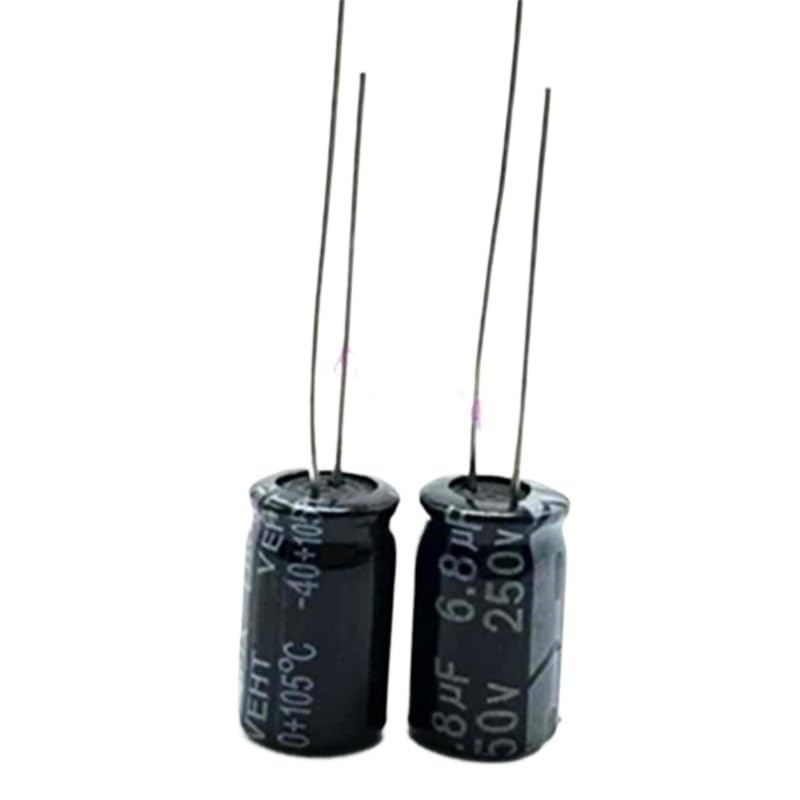 Condensateurs électrolytiques 250V 6.8uF T35 en lot de 10 pour circuits