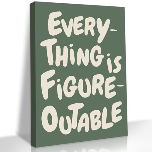 QWETTY666 Motivational Canvas Wall Art Office Positive Affirmations Wall Decor