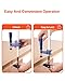 VEVOR Bar Clamps for Woodworking, 4-Pack 36 inch Opening, Lockable F-Clamp with 600 lbs Load Limit, 2-1/2 inch Depth, Cast Iron and Carbon Steel, Easy to Use, Wood Clamps for Woodworking Metal Working