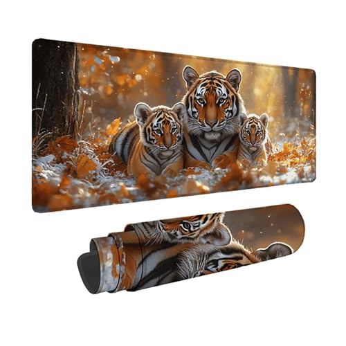 Tapis de souris XXL 150x80cm jaune animal sous main de bureau imperméable hjw260172