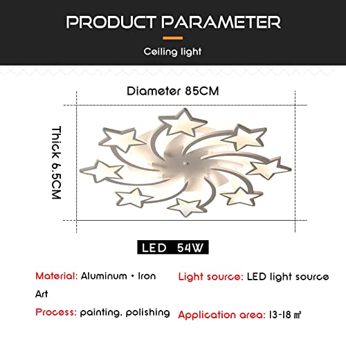 Plafonnier LED dimmable télécommande intensité variable pour salon
