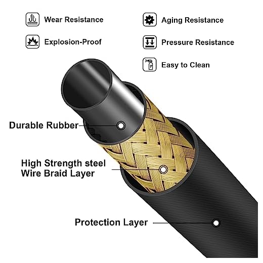 50 Ft High Pressure Washer Hose