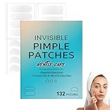 NHPY Unsichtbare Pickel Patch Groß,Pimple Patches Für Das Gesicht,Halbmond,Rechteck,Oval