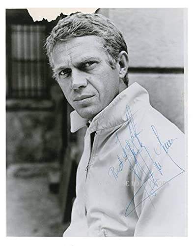 Steve McQueen サイン入りポートレート 個人宛 Steve McQueen サイン入りポートレート 個人宛 直筆サイン入り