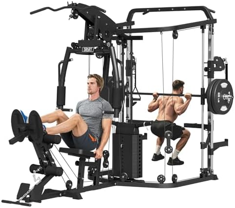 SPART Multifunction Home Gym Equipment Workout Station, Smithe Ma...