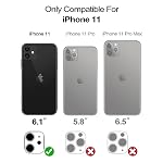 WeLoveCase for iPhone 11 Wallet Case for Women Defender Credit Card Holder Cover with Hidden Mirror Three Layer Shockproof Heavy Duty Protection All-Round Protective Case for iPhone 11 Green - Image 2