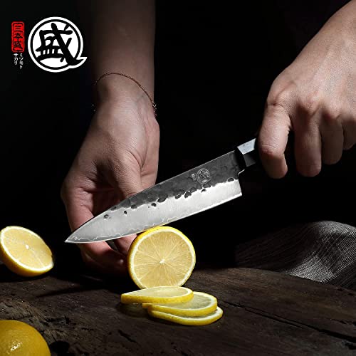 Professionell MITSUMOTO SAKARI 14 cm Handsmidda Skalkniv i Högkolstål