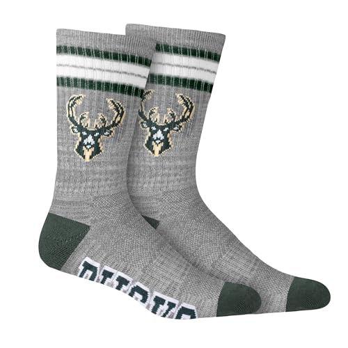 Image of Ultra Game Men's NBA Official Athletic Cushioned Secure Fit Team Crew Socks-3 Pack