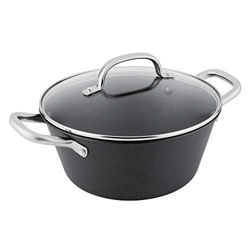 Olla Holandesa New Classic Tapa Vidrio 24X11 En Oferta Boj Olla Holandesa New Classic, Con Tapa De Vidrio, Hierro Fundido, 24X11Cm