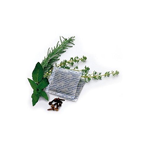 Dorzu Moth Away Sachets - Nontoxic - 72 Pack (White) (6 sets of 12 Sachets) - Fresh mint scent by Richards Homewares