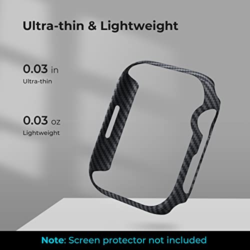 Pitaka Air Case For Apple Watch Series 8/7, 45Mm Exquisite Refined Minimalist Slim Apple Watch Case Protective Iwatch Case - Aramid Fiber #TOP2