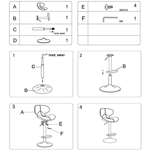 Canglong Stools Swivel Adjustable Barstool, Counter Height Chairs W/Backrest And Footrest For Bar, Kitchen, Dining, Living Room And Bistro Pubx, Set Of 2, Retro Brown #TOP4