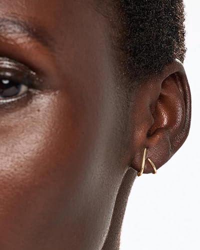 Gold Earrings for Women Trendy 14K Gold Plated Stud Earrings Dainty Minimalis Hypoallergenic Earrings Jewelry Gifts for Her4