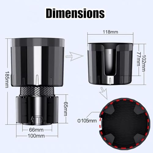 Expansor de Portavasos para Carro con Soporte para Celular miniatura 7