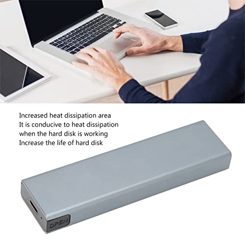 Caja externa para M.2 SSD con interfaz USB 3.1 y cubierta de aluminio miniatura 7