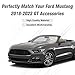 LitMiRaCle Grilles & Grille Guards - Mesh Front Bumper Upper Hood Grille Grill, Compatible with 18-23 Mustang GT EcoBoost，Black