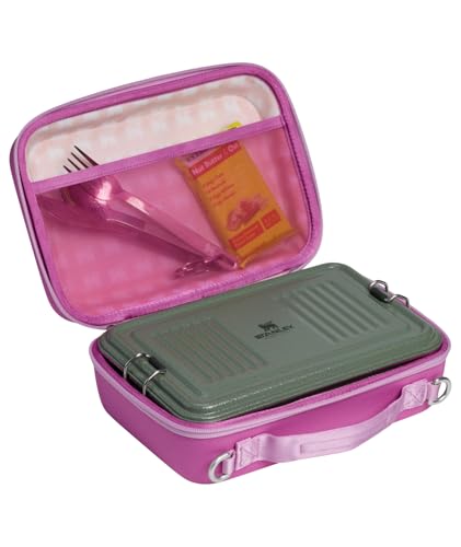 Image of STANLEY All Day Mini Lunch Box | 4.2-quart | EVA Insulated Lunch Bag | Crush Resistant | Adjustable Strap | BPA-Free | Dark Blossom