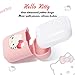 Surmoler Airpods Case Airpods Accessories Protective Silicone Cover and Skin with Carabiner for Airpods Charging Case (Hello Kitty)