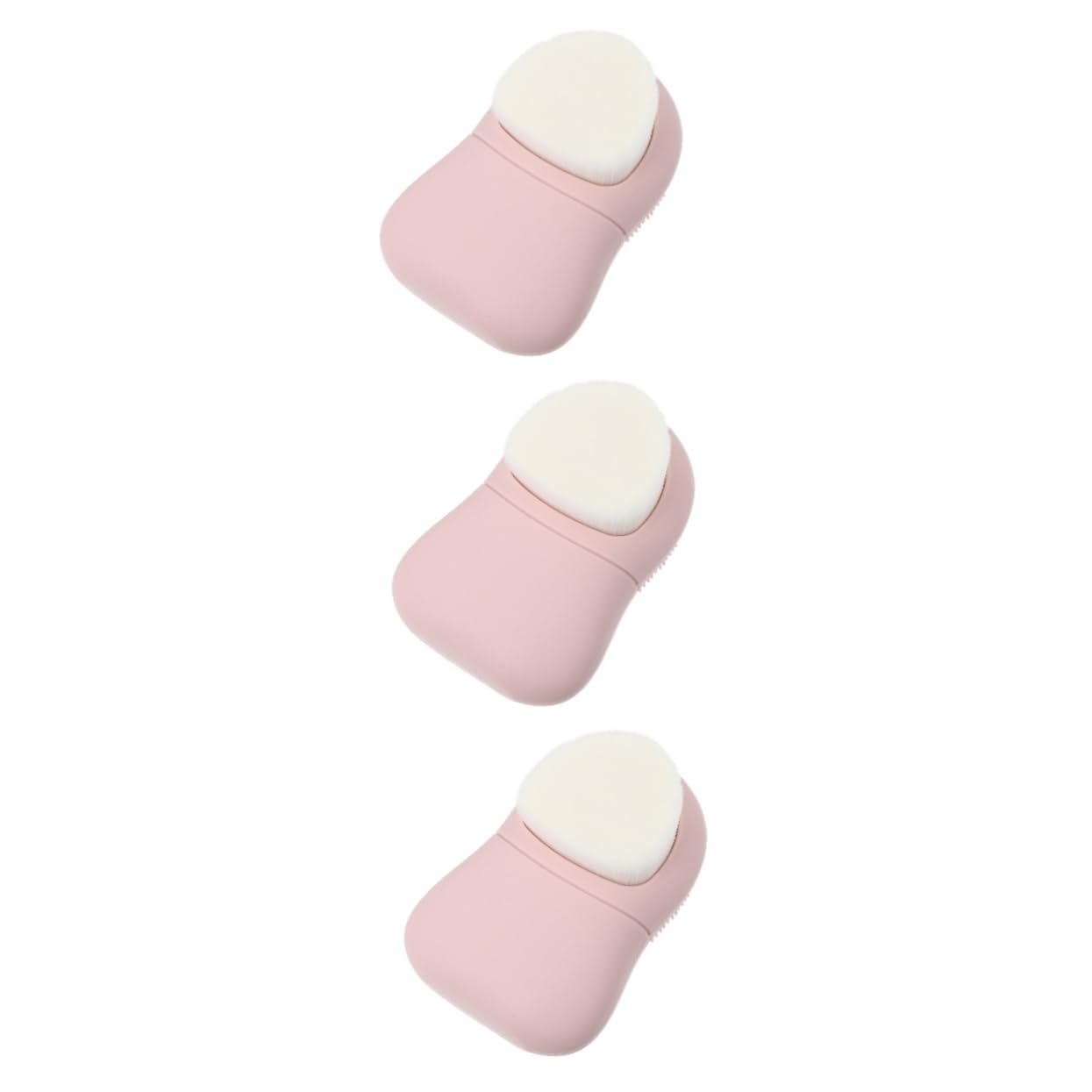 3 Pz Pennello Viso in Silicone Pennello Per Punti Neri Pennello Per Il Viso Per Le Donne Spazzola Per La Pulizia Della Pelle Pori Mancare Pennello in Silicone Gel Di Silice