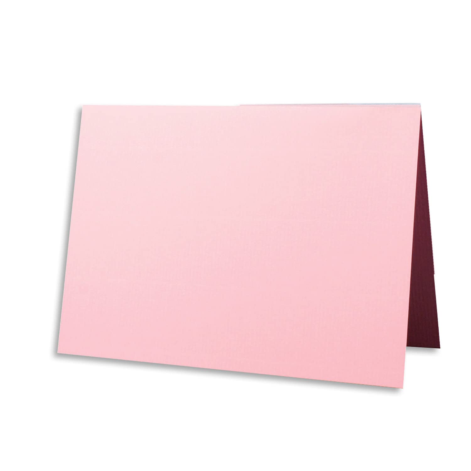 250 x pakiet kart z wyściełanymi kopertami - żebrowane - DIN A6/C6 - różowe - 10,5 x 14,8 cm - klejenie na mokro - nowy papier