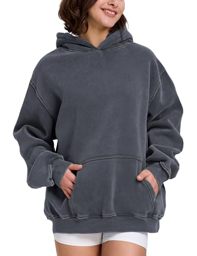 Image of Hatant Oversized Hoodie Sweatshirts for Men Couples Heavyweight Hoodies Pullover Vintage Mens Acid Wash Sweaters Clothes 2026