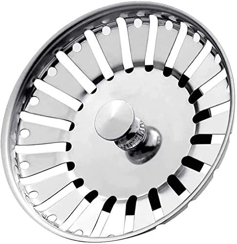 Tapón de desagüe de acero inoxidable de alta calidad para fregadero de cocina, filtro de cesta de malla de 84 mm, tapón de fregadero de cocina, acero inoxidable de doble calidad