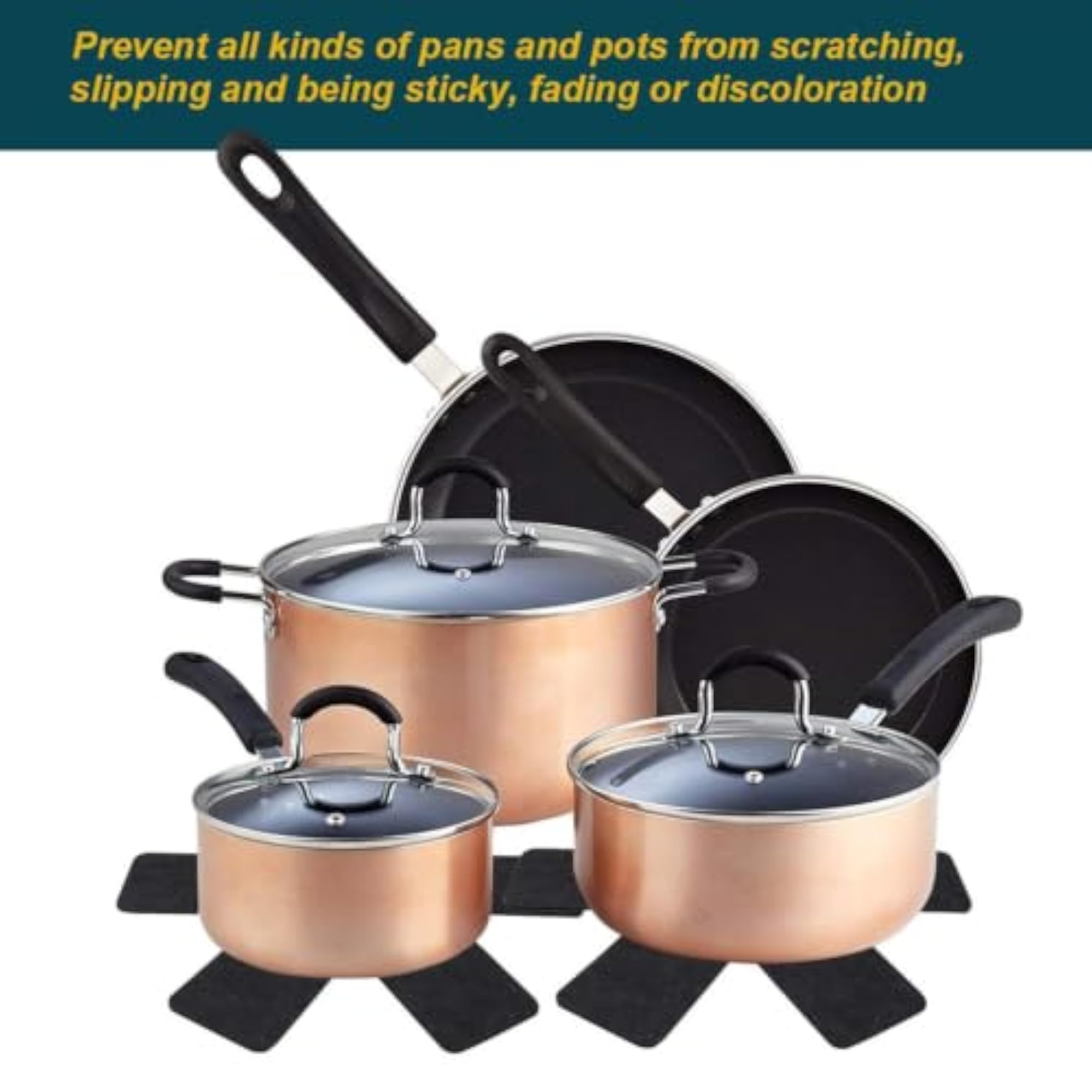 Pots and Pans Protectors, 3 Different Sizes (3 Pcs Set)