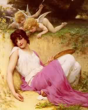 Peinture à l'huile L'Innocence Guillaume Seignac toile premium