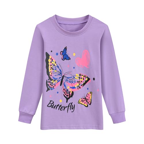 Little Hand Toddler Girls Pajamas Mermaid Cotton Pjs Jammies Fall Winter Long Sleeve Sleepwear Sets for Size 2-7T2