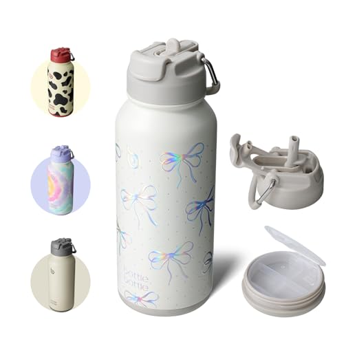 BOTTLE BOTTLE ���� 850ml �ۗ�ۉ� ��d�\�� �X�e�����X ���@�r�X�g���[�t�� ������ 2WAY�W �ꕔ���[ �R��h�~ �����^�� �H��@�Ή� �X�|�[�c �A�E�g�h�A �u�����O�{�E