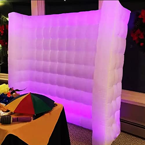Portable Inflatable Photo Booth Wall (White,7.9 X 3.15 X 7.9Ft,),Staelea Inflatable Led Photo Booth Wall With Air Blower And Remote Controller, Photo Booth Backdrop For Wedding Event #TOP3