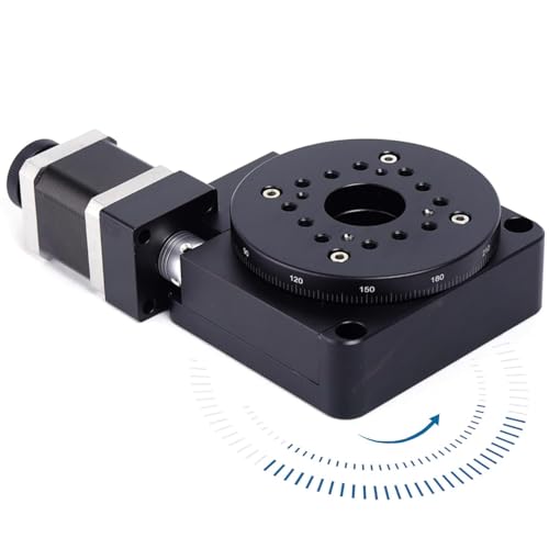 rotating platform tbvechi ht03ra100 precision electric rotating machine optical rotating platform motorized rotation stage 100mm bearing scale ht03ra100